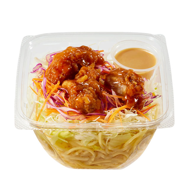 甘酢唐揚げパスタサラダ